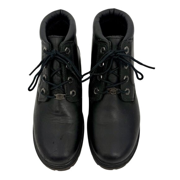 Timberland Nellie Black Leather Chukka Boot • Waterproof Streetwear Urban Grunge - Picture 3 of 16